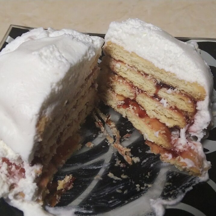 ジャムサンドビスケットケーキ レシピ 作り方 By 楽天レシピ